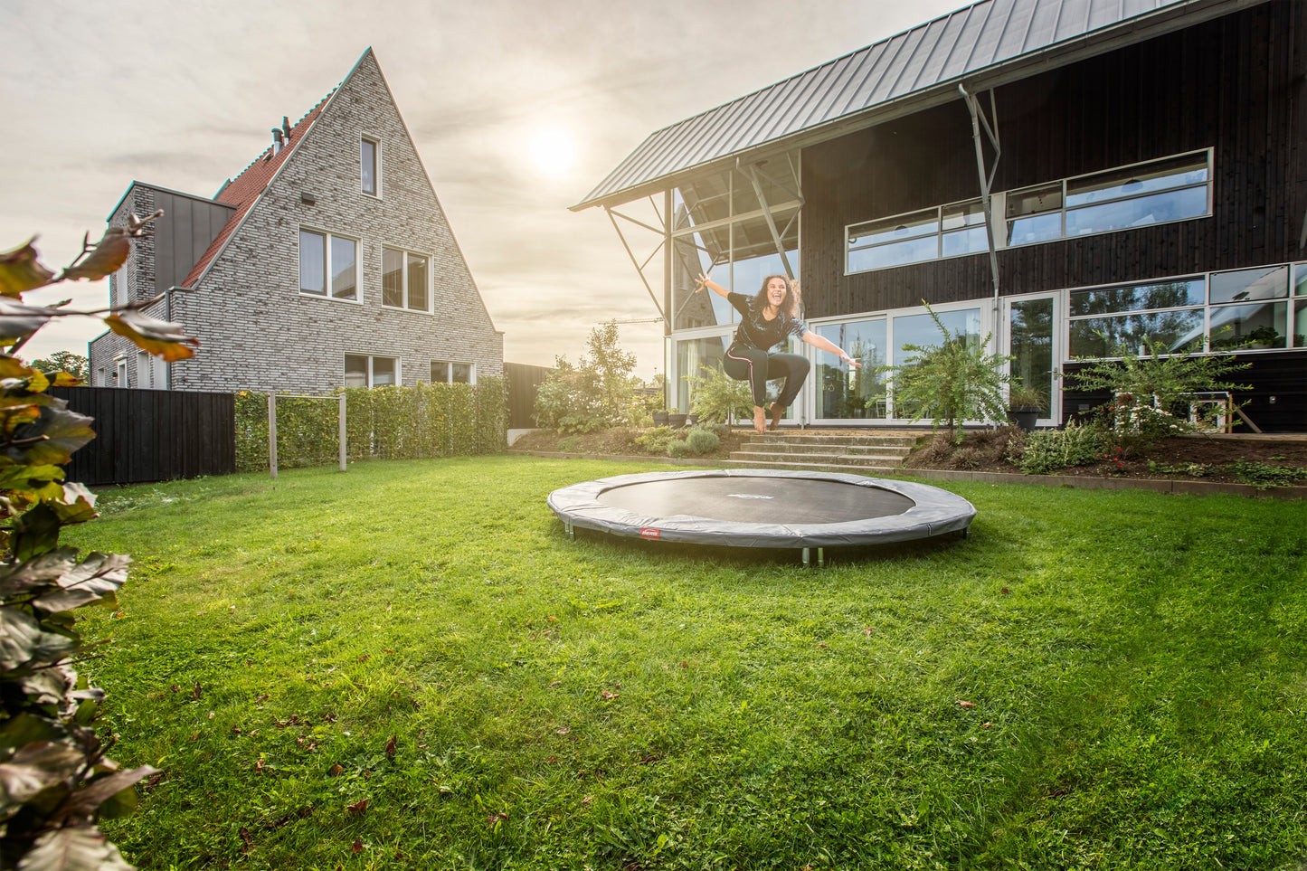 BERG SPORTS Favorit Round InGround trampoline 430cm Green