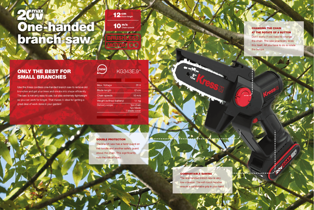 Kress Battery Pruner KG343E.9 Tool Only