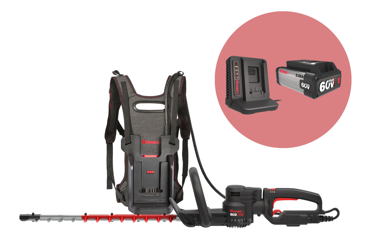 Kress KG259E 60V Hedge Trimmer Set