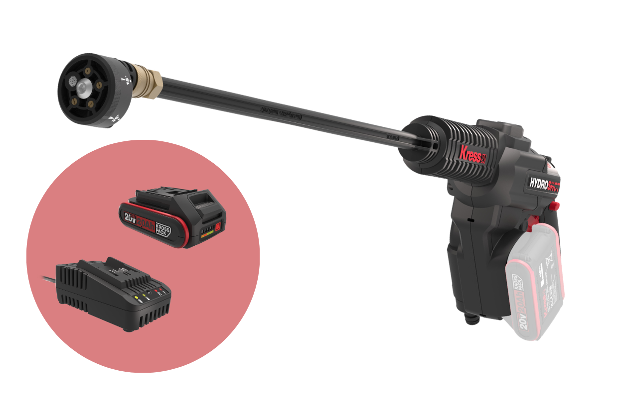 Kress KG633E 20V Pressure Washer Bundle Kit