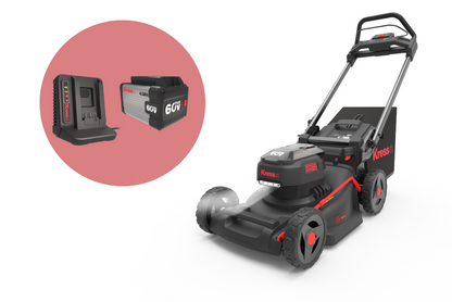 Kress KG756E 18" 60V Lawnmower Bundle Kit